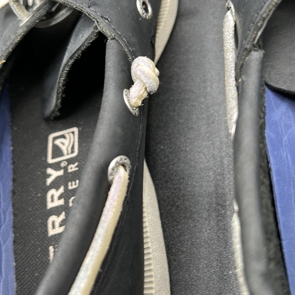 Men's Pre Loved Sperry Top Siders, Navy Leather, SZ 8M - Picture 9 of 12